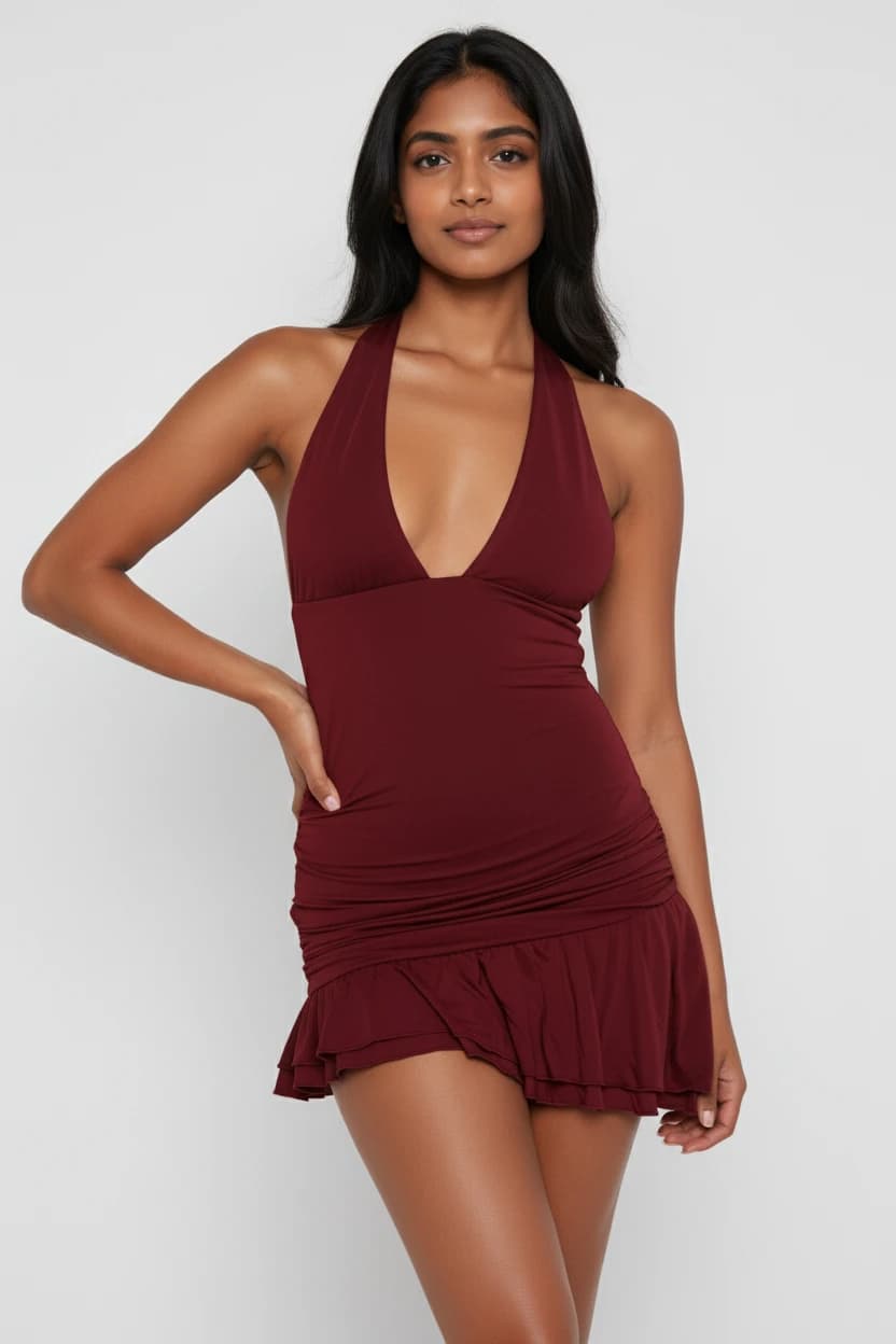 AI generated model wearing modern sports apparel.