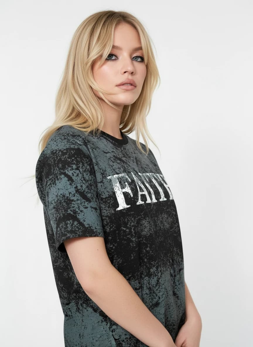 AI generated model in elegant formal wear.